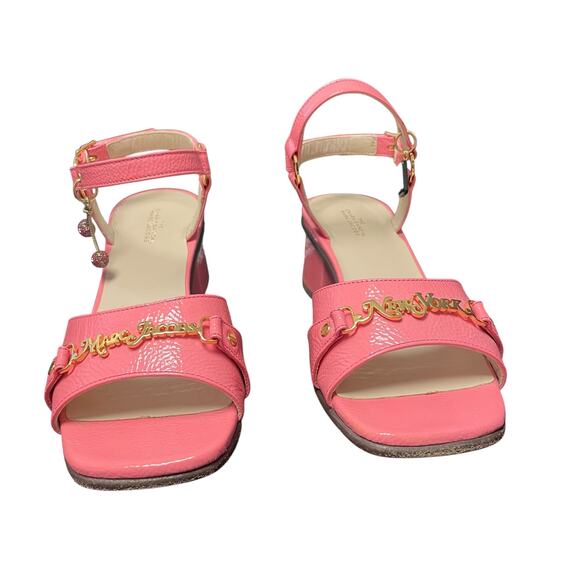 Marc Jacobs The Charm Sandal Pink Patent Leather Womens Size 35 / US 5 - Picture 4 of 10